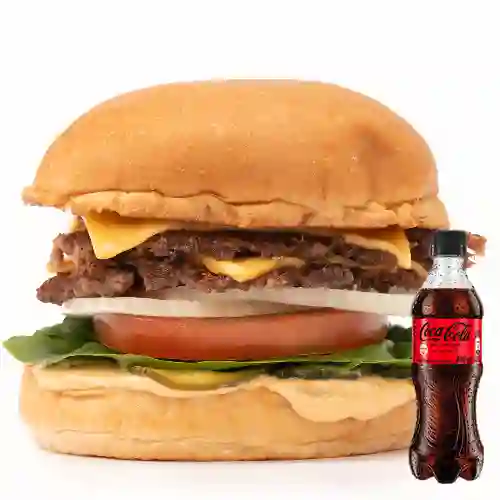 Combo Clap Smash Cheese Burger +Cocacola S/az 400ml