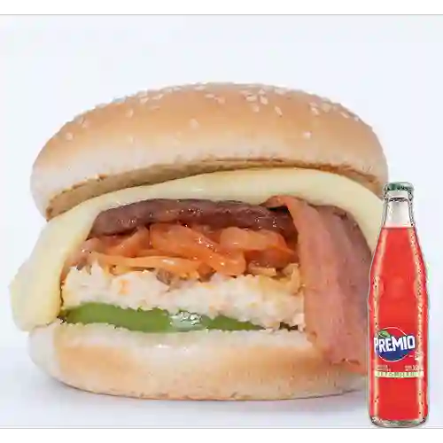 Combo Hamburguesa Especial + Premio 350 ml