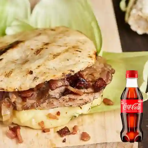 Combo Arepa con Cañón + Coca Cola Original 250ML