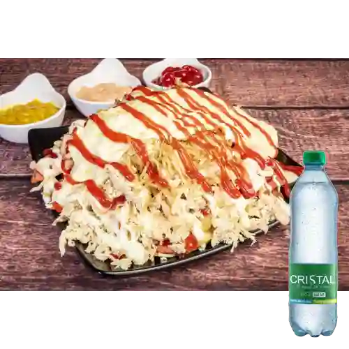 Combo Salchipollo + Cristal Con Gas 500 ml