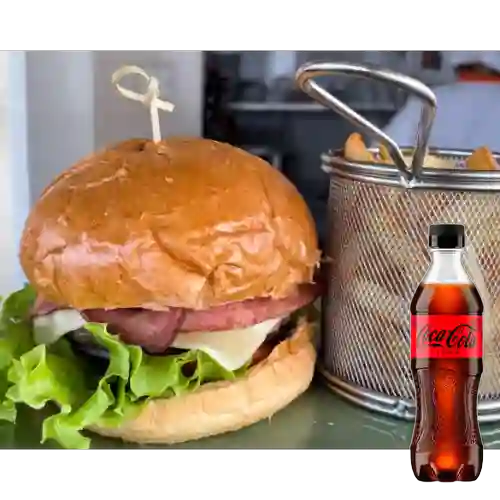 Combo Hamburguesa Cabrero + Coca-Cola Zero 400 ml