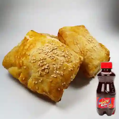 Combo Pastel de Pollo Champiñones + Pony Malta 250 ml