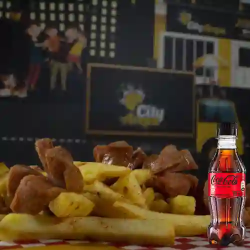 Combo Salchipapa + Coca Cola Sin Azúcar 250ML