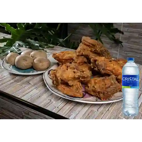 Combo Pollo Apanado + Agua Cristal
