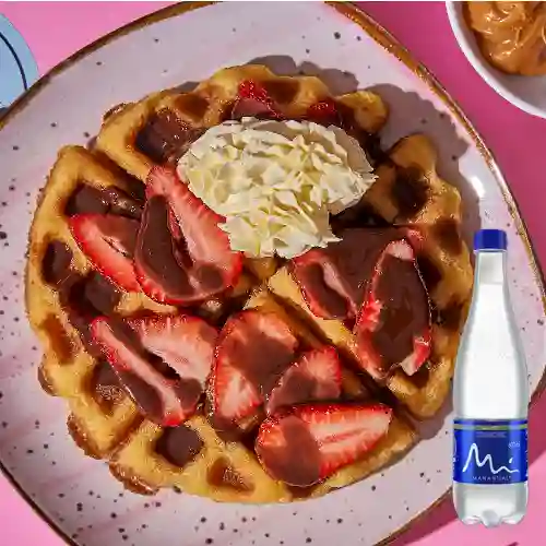Combo Waffle Keto + Agua Manantial 600 ml