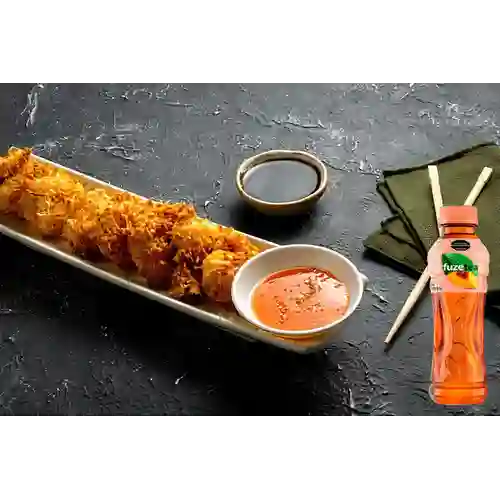 Combo Camarón Crispy + Fuze Tea Durazno 400ML