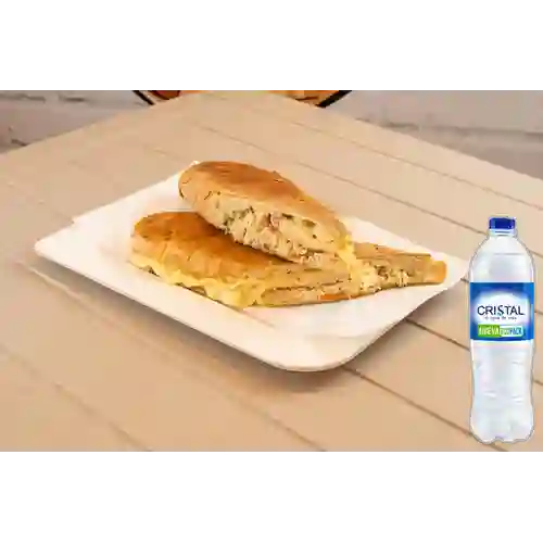 Combo Sándwich de Solo Pollo + Cristal Sin Gas 600 ml