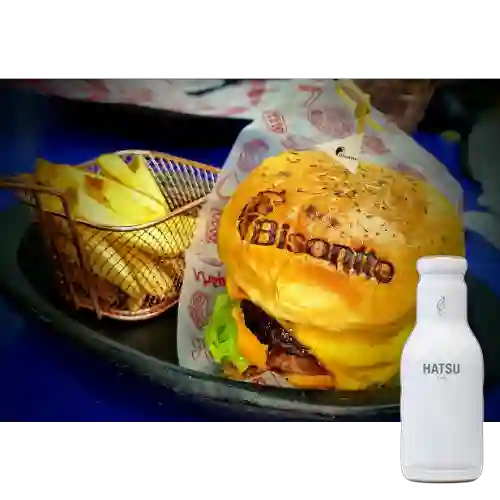 Combo Hamburguesa Colonizadores +Hatsu Blanco 400ml