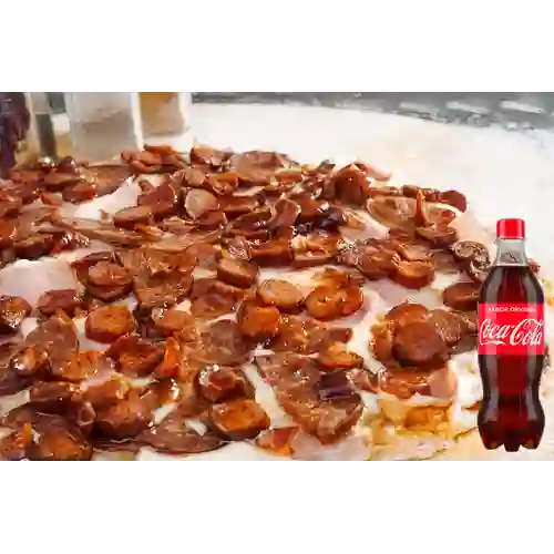 Combo Pizza Tres Carnes + Coca Cola Original 600ML