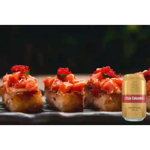 Combo Crispy Tuna + Club col. Dorada Lta 330ml
