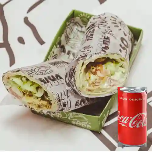 Combo Gyro de Pollo Ahumado + Coca Cola 235ml