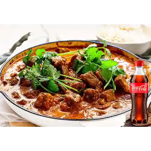 Combo Beef Korma Res + Coca Cola Original 400 ml