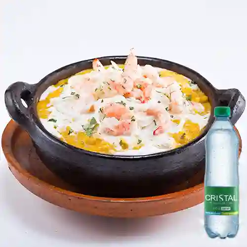 Combo Cazuela de Camar��n + Cristal con Gas 600 ml