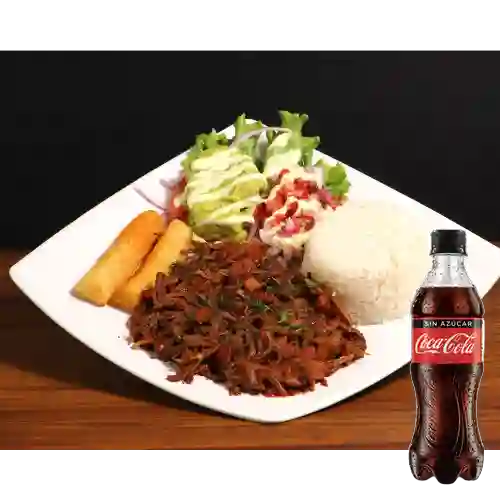 Combo Ropa Vieja + Coca Cola Zero 400 ml