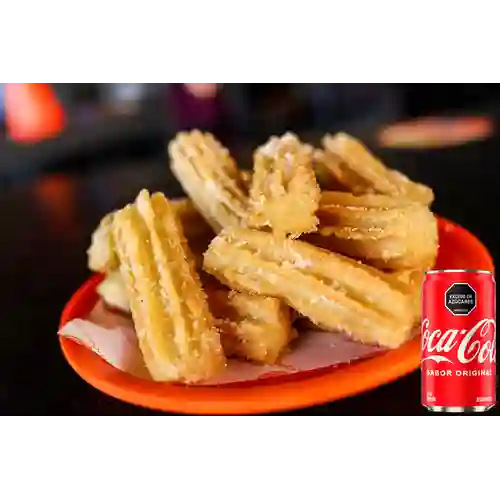 Combo Churros Rellenos Maracuyá +Cocacola Orig 235 ml