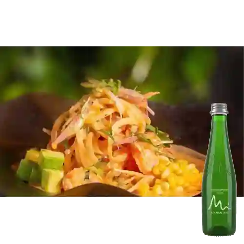 Combo Ceviche Erotismo + Manantial con Gas 300 ml
