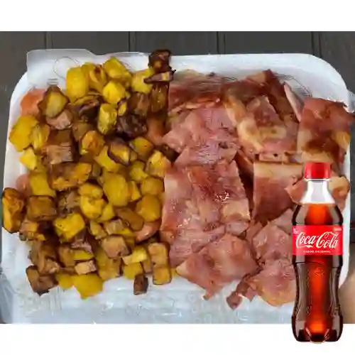 Combo Salchi Maduro&Tcineta Doble +Cocacola Orig 400ml