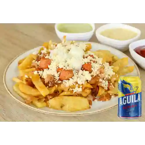 Combo Papas Old School + Aguila Orig Lta 330ml