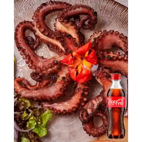 Combo Pulpo a la Parrilla + Coca Cola Original 400 ml