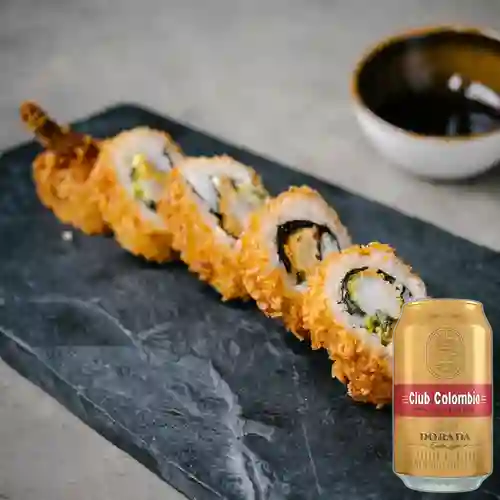 Combo Sushi Thai Tempura + Club col. Dorada Lta 330ml