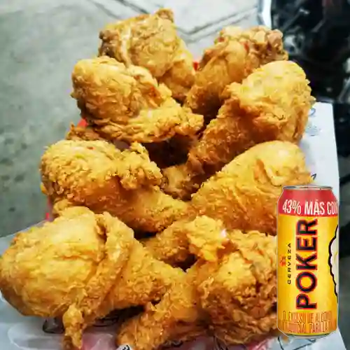 Combo 1 Pollo Apanado + Poker 330 ml