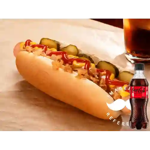 Combo Hot Dogs + Coca-Cola Sin Azúcar 400 ml