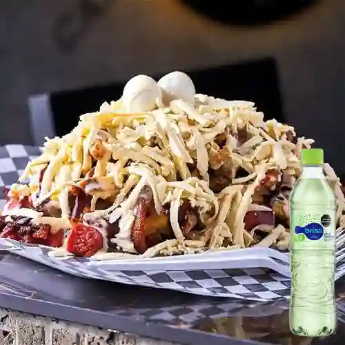 Combo Papas de la Casa + Brisa Saborizada Limón 600ML