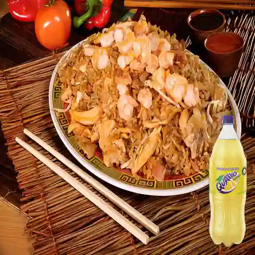 Chau Fan de la Casa ( 3 Personas) + Quatro Org 1.5Lt