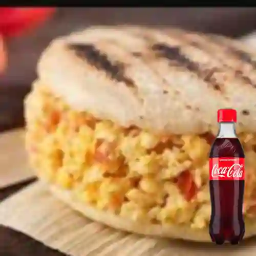 Combo Arepa de Huevo Perico + Coca Cola Pet 400Ml