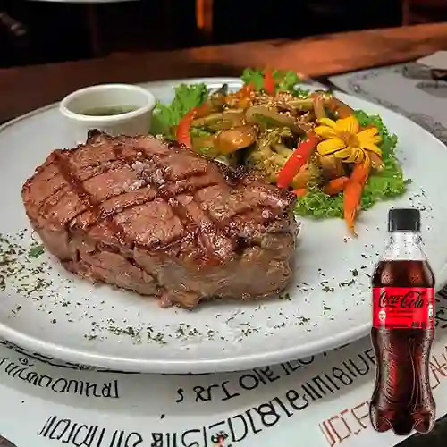 Combo Bife de Chorizo 400 Gr +Cocacola S/az 400ml