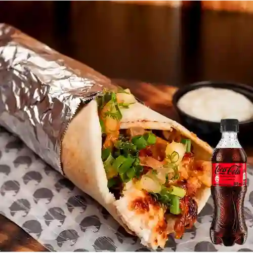 Combo Shawarma de Pollo + Coca Cola Sin Azúcar 400 ml