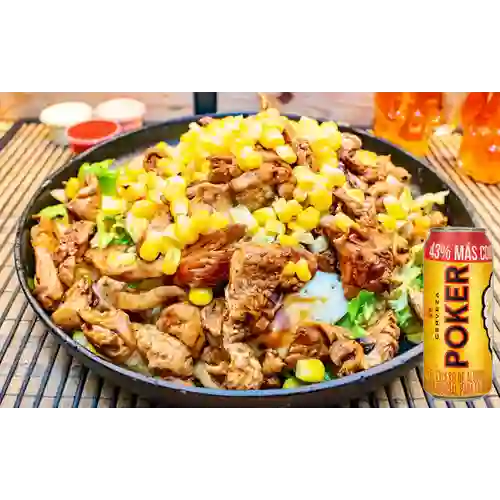 Combo Mazorcada de Pollo + Poker 330 ml