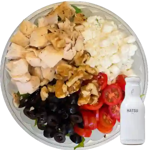 Combo Ensalada Mediterranea + Te Hatsu Blanco 400 ml