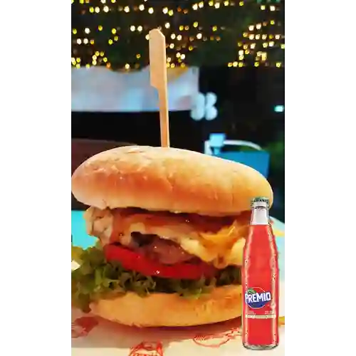 Combo Hamburguesa Clásica + Premio 350 ml