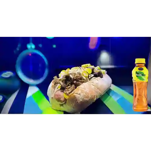 Combo Perro Caliente Shorty + Fuze Tea Limón 400ML