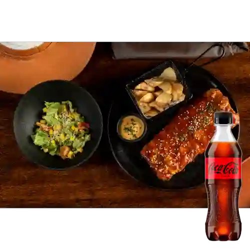 Combo Costillas de Cerdo + Coca-Cola ZERO 400ml