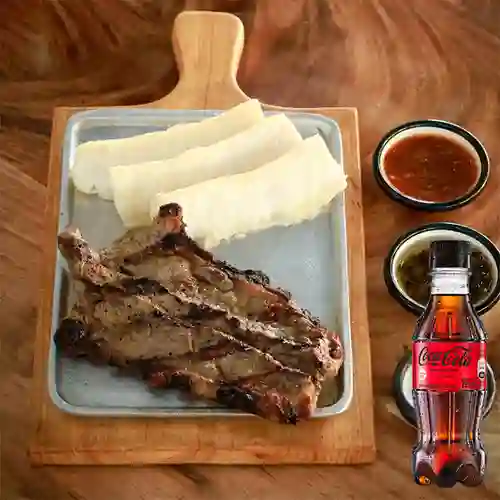 Combo Churrasco + Coca Cola Sin Azúcar 250ML