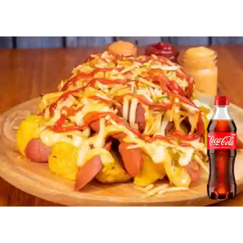 Combo Salchipapa Grande + Coca Cola Original 400 ml