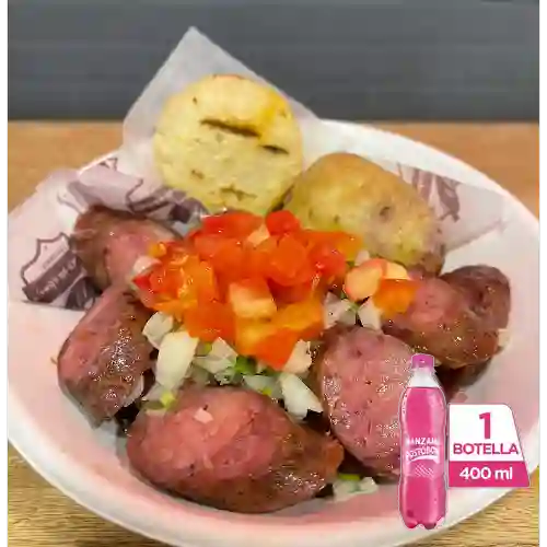 Tazón de Chorizo Argentino +Postobón Manzana 400ml