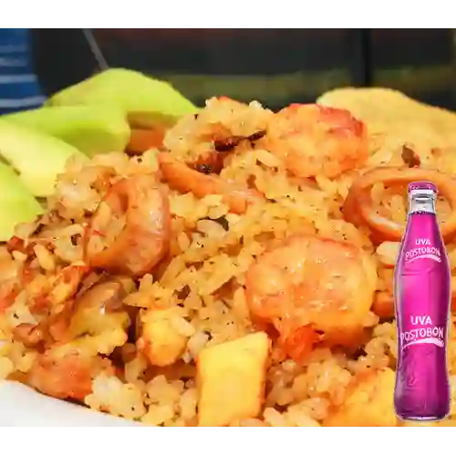 Combo Arroz Coco a la Marinera + Uva Postobon 350 ml