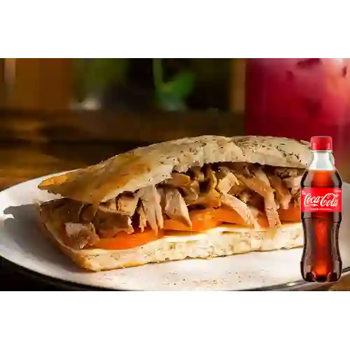 Combo Sándwich de Cordero + Coca Cola Original 400 ml