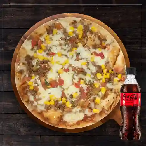 Combo Pizza Mexicana + Coca Cola Sin Azúcar 400 ml
