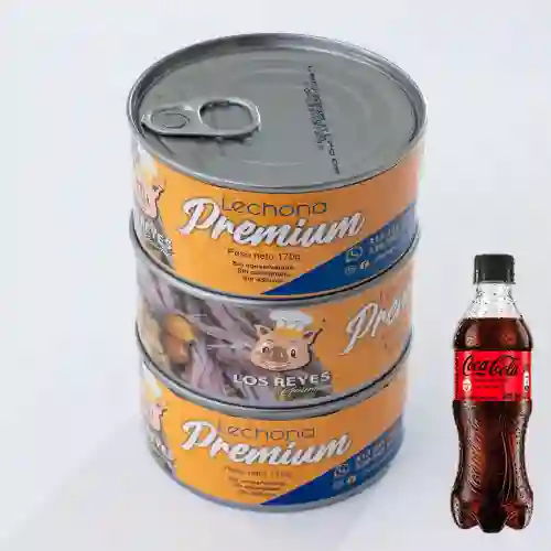Combo Lechona Enlatada 170Gr +Cocacola S/az 400ml