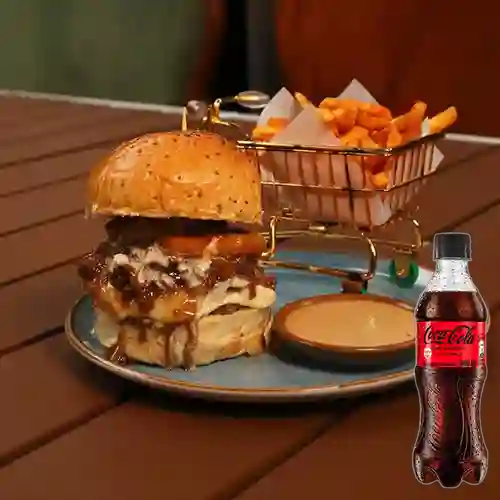 Combo Nirvana Burger + Coca Cola Sin Azúcar 400 ml