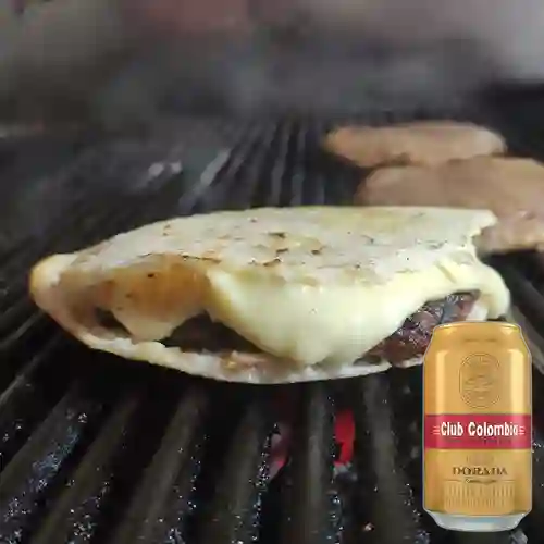 Combo Burguer Casera + Club col. Dorada Lta 330ml