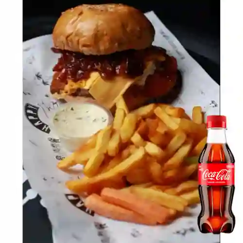 Combo Happy Burger Tradicional +Cocacola Orig 250ML