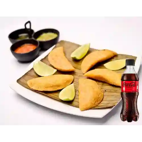 Combo Empanadas X 5 + Coca Cola Sin Azúcar 400 ml