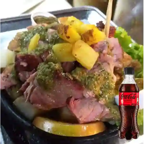 Combo Asado Al Barril Personal +Cocacola S/az 400ml