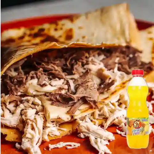 Combo Crepe Pollo y Carne + Hit Naranja Piña 500 ml