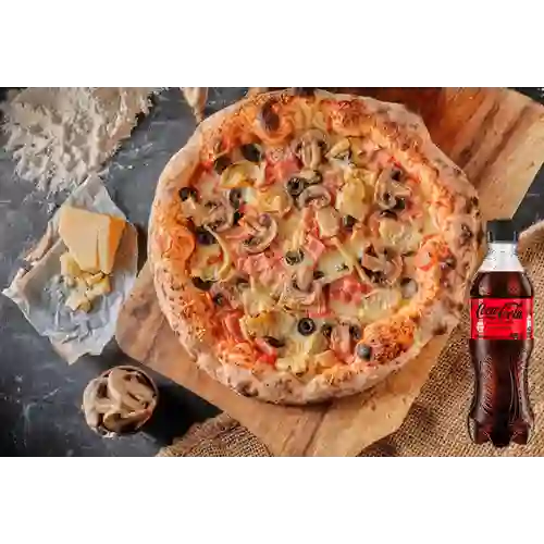 Combo Pizza Quattro Stagioni +Cocacola S/az 400ml
